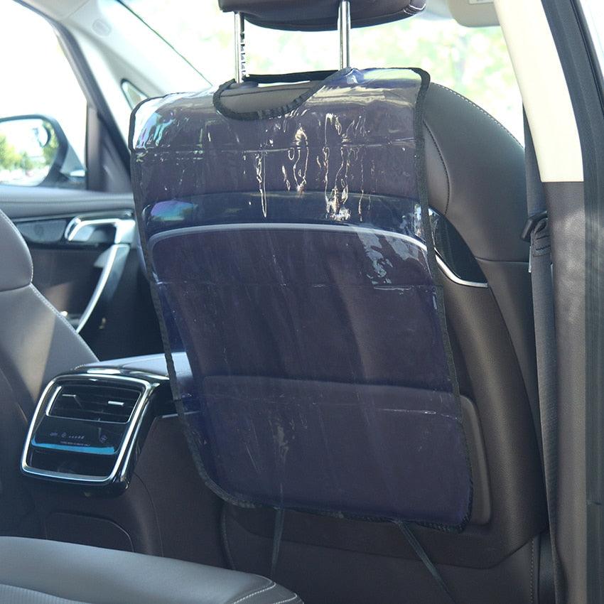 1PC Car Accessories Car Seat Back Protector Cover Anti-Child-Kick Pad Anti Mud Dirt Auto Seat Cover Cushion Kick Mat Pad Premium Quality Car Kick Mats Best Waterproof Protection for Upholstery from Dirt Mud Scratches Extra Large Car Seat Protector
